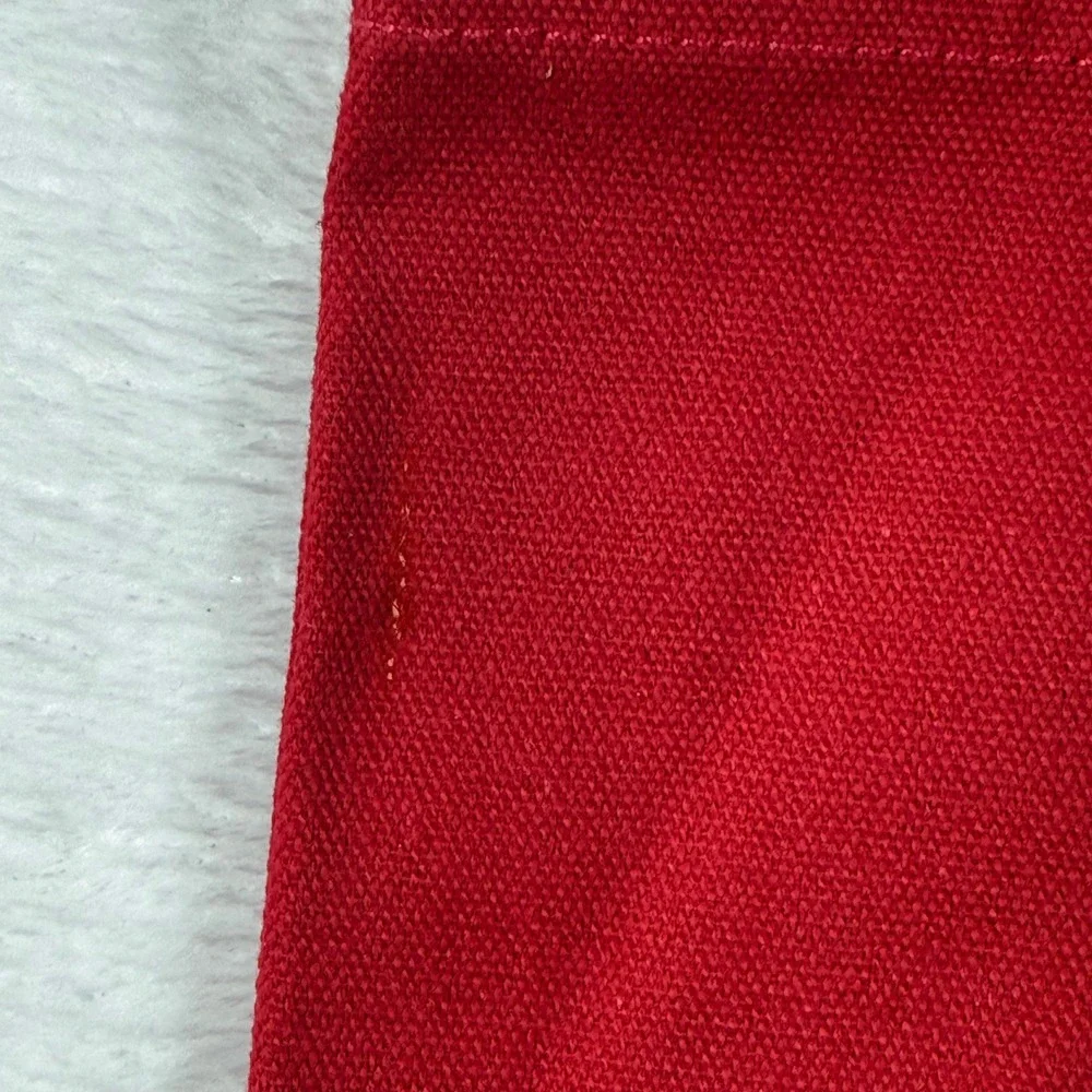 Sezane Red LOVE‎ Graphic Cotton Canvas Tote Bag Paris French Chic Shopping Bag